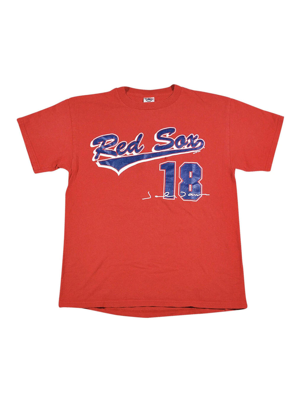 Vintage Boston Red Sox Johnny Damon MLB Baseball Red Shirt Size Medium